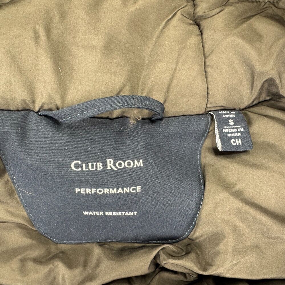 Club Room Mens Removable Faux Fur Hood Ultra Loft Parka Jacket Navy Blue S - Picture 4 of 6